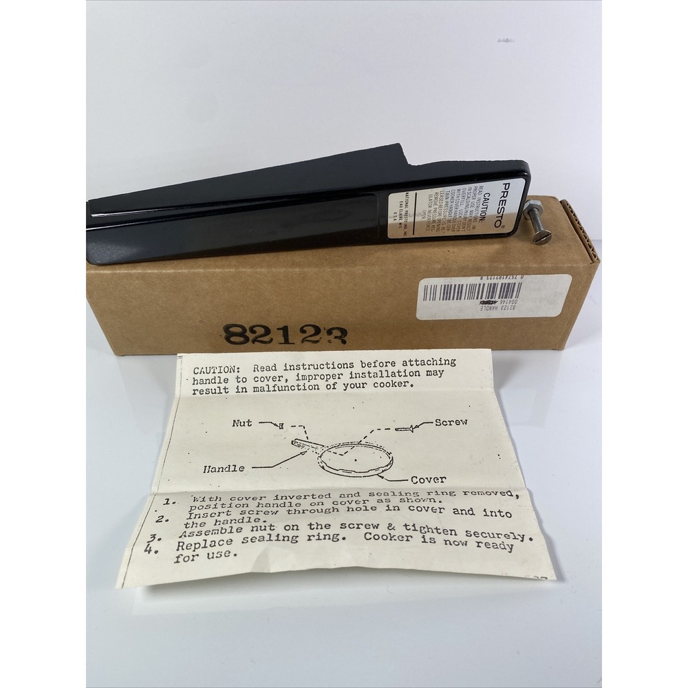 Presto Cooker Black Cover Replacement Part Handle